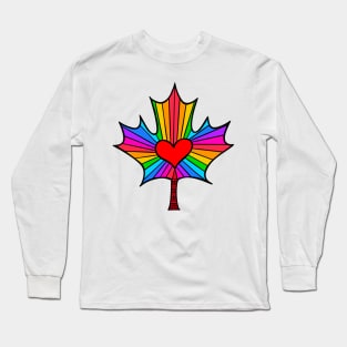 Canada Pride Maple Leaf Long Sleeve T-Shirt